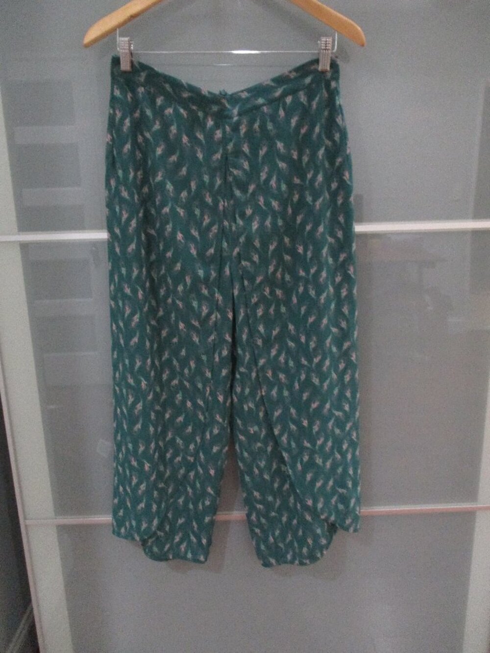 Rodebjer Nola Chiffon Wide Leg Cropped Pants